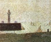 Georges Seurat End of the Seawall oil painting reproduction
